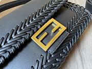 Fendi Baguette black woven leather bag 29cm - 3