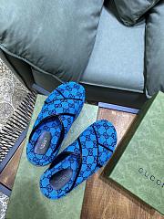 Gucci blue denim flatform slippers 02 - 2