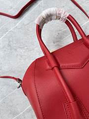 Givenchy Mini Antigona Lock Red Leather Bag  - 6