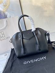 Givenchy Mini Antigona Lock Black Leather Bag - 6