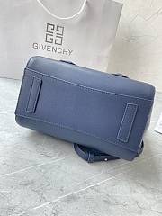 Givenchy Mini Antigona Lock Blue Leather Bag  - 2