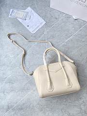 Givenchy Mini Antigona Lock White Leather Bag - 6