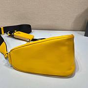 Prada Triangle Yellow Leather Shoulder Bag - 6