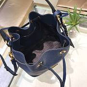 Prada Saffiano blue leather bucket bag - 2