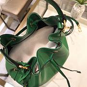 Prada Saffiano green leather bucket bag - 6