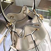 Prada Saffiano white leather bucket bag - 4