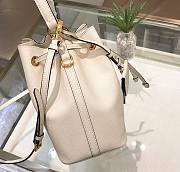 Prada Saffiano white leather bucket bag - 2