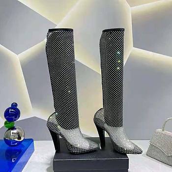 YSL  Rhinestones Boots