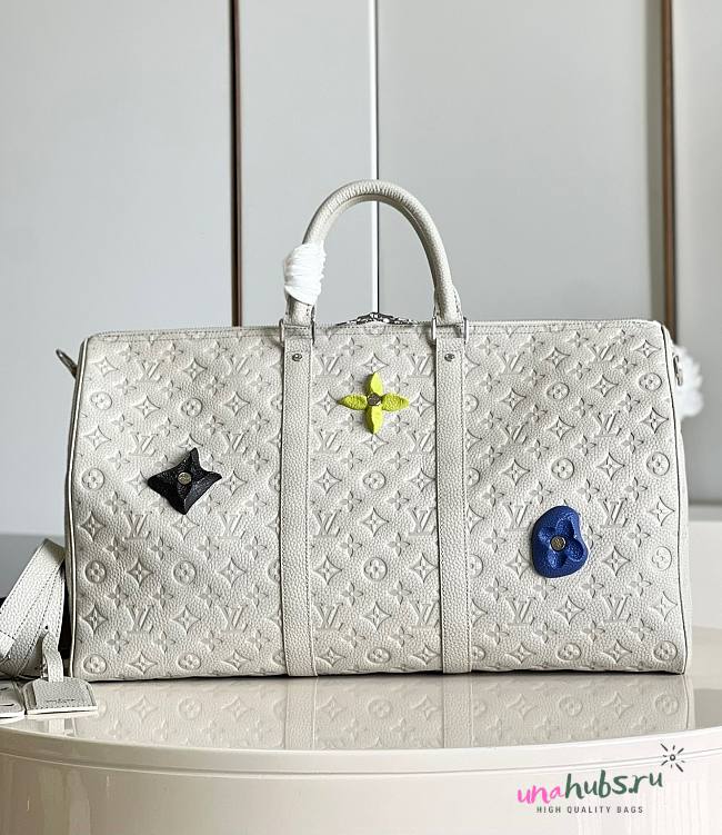 Louis Vuitton Keepall 50 White M20901 - 1