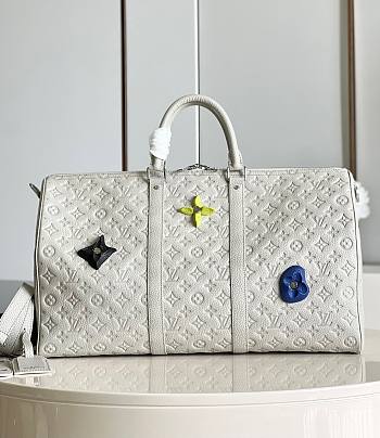 Louis Vuitton Keepall 50 White M20901