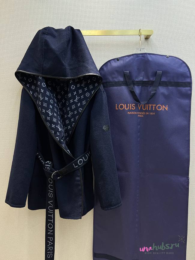 Louis Vuitton Wrap Coat in Blue - 1