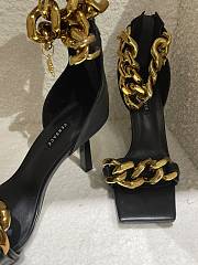 Versace Medusa Chain Black High Heels - 6