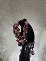 Versace Medusa Chain Pink High Heels - 6