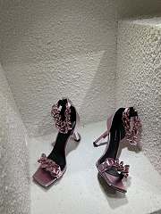 Versace Medusa Chain Pink High Heels - 2