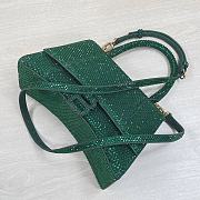 Balenciaga Hourglass S Rhinestone Green Bag - 6