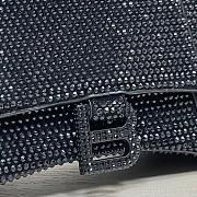 Balenciaga Hourglass S Rhinestone Black Bag - 2