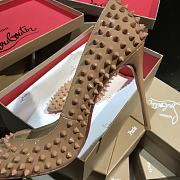 Christian Louboutin Spikes Beige Pump Heel - 2