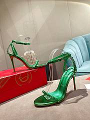 Christian Louboutin So Me 100Green Ankle Strap Heel  - 4