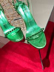 Christian Louboutin So Me 100Green Ankle Strap Heel  - 6