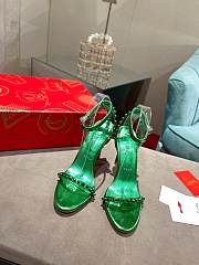 Christian Louboutin So Me 100Green Ankle Strap Heel  - 3