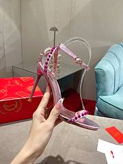 Christian Louboutin So Me 100 Pink Ankle Strap Heel - 1