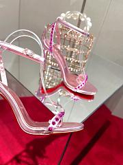 Christian Louboutin So Me 100 Pink Ankle Strap Heel - 6