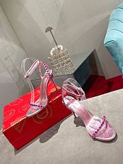 Christian Louboutin So Me 100 Pink Ankle Strap Heel - 3