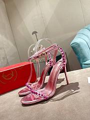 Christian Louboutin So Me 100 Pink Ankle Strap Heel - 2