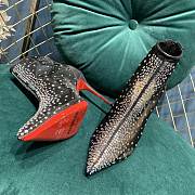 Christian Louboutin Black Constella 100 Crystal Boots - 3