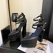 Versace ankle strap pumps black heel - 2