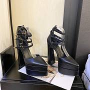 Versace ankle strap pumps black heel - 3