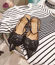 Chanel black rose sandals - 1