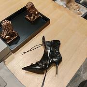 Balenciaga Cagole Buckled Black Leather Boots - 2