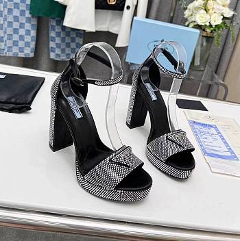 Prada crystals platform heels