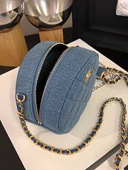 Chanel round caviar denim bag - 3