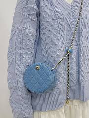 Chanel round caviar denim bag - 2