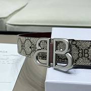 Gucci x Balenciaga silver belt 3cm - 5