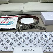 Gucci x Balenciaga silver belt 3cm - 3