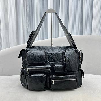 Balenciaga superbusy black leather bag