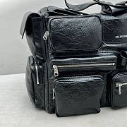 Balenciaga superbusy black leather bag - 5