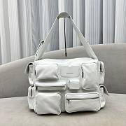 Balenciaga superbusy white leather bag - 1