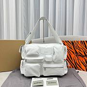 Balenciaga superbusy white leather bag - 2