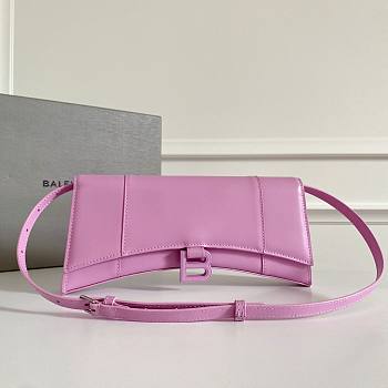 Balenciaga Hourglass Stretch Sling Pink Bag