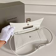 Balenciaga Hourglass Stretch Sling White Bag - 4