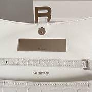 Balenciaga Hourglass Stretch Sling White Bag - 2