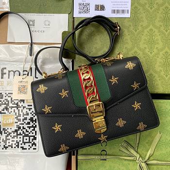 Gucci Sylvie Bee Star mini leather bag
