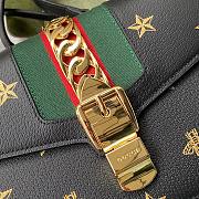 Gucci Sylvie Bee Star mini leather bag - 5