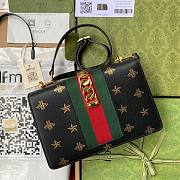 Gucci Sylvie Bee Star mini leather bag - 3