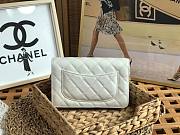 Chanel Woc CC chain white leather bag - 6