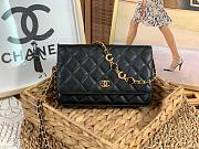 Chanel Woc CC chain black leather bag - 1